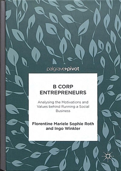 B Corp Entrepreneurs: Analysing the Motivations and Values Behind Running a Social Business (Hardcover, 2018)