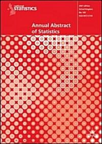 Annual Abstract of Statistics 2007 (Paperback)