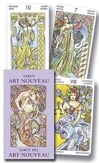 알라딘: Tarot Art Nouveau Mini (Paperback, Miniature Decks)
