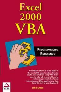 Excel 2000 VBA programmer's reference
