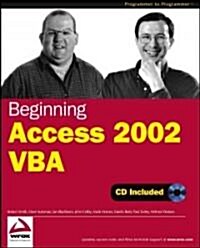 Beginning Access 2002 Vba (Paperback, CD-ROM)