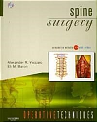 [중고] Spine Surgery (Hardcover, 1st, PCK)