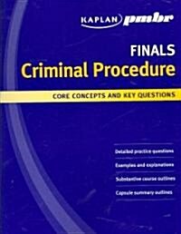 Kaplan pmbr Finals Criminal Procedure (Paperback)