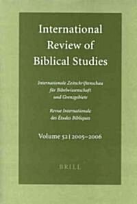International Review of Biblical Studies, Volume 52 (2005-2006) (Paperback, 2005-2006)