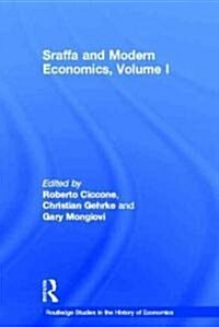 Sraffa and Modern Economics, Volume I (Hardcover)
