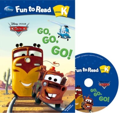 Disney Fun to Read Set K-05: Go, Go, Go! (카1) (Paperback + Workbook + Audio CD + Sticker)
