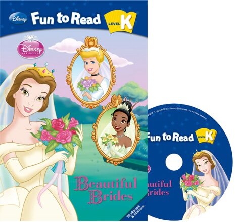 [중고] Disney Fun to Read Set K-07 : Beautiful Brides (공주들) (Paperback + Workbook + Audio CD + Sticker)