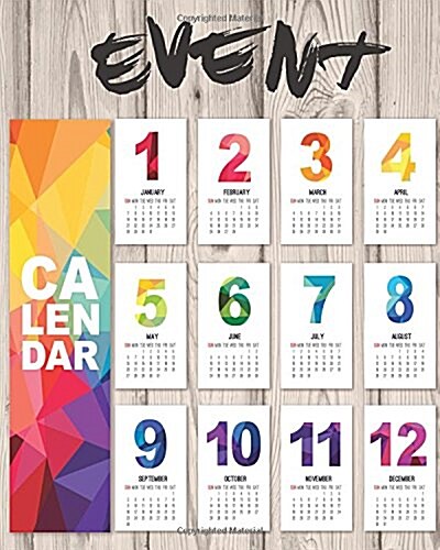 Event Calendar: Perpetual Calendar Record All Your Important Dates Date Keeper Christmas Card List for Birthdays Anniversaries & Celeb (Paperback)