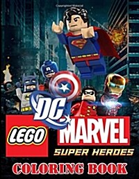 Lego Dc&marvel Super Heroes: Coloring Book for Kids and Adults (Paperback)