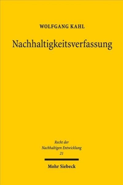 Nachhaltigkeitsverfassung: Reformuberlegungen (Hardcover)