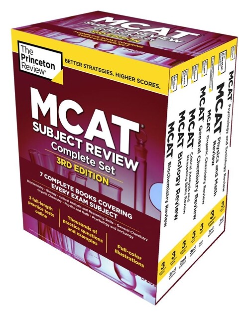 The Princeton Review MCAT Subject Review Complete Box Set, 3rd Edition: 7 Complete Books + 3 Online Practice Tests (Boxed Set)