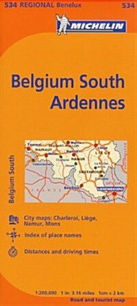 Michelin Belgium South Ardennes (Folded)