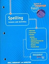 Holt Elements of Language: Spelling Grade 6 (Paperback, Student)