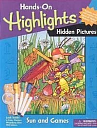 Hidden Pictures: Sun and Games [With 150 Stickers and 4 Color Markers and Magnifying Glass] (Hardcover)