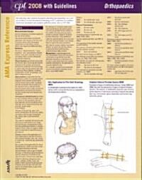 CPT 2008 Express Reference Coding Card Orthopaedics (Cards, LAM)