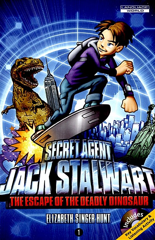 Jack Stalwart #1 : The Escape of the Deadly Dinosaur - United States (Paperback + CD 2장, 미국판)