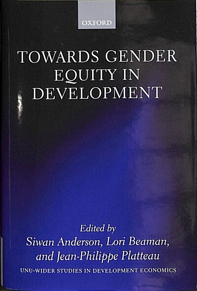 Towards Gender Equity in Development (Hardcover)