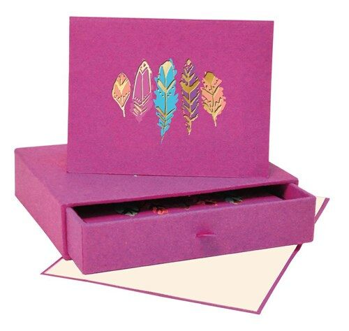 Radiant Feathers Artisan Note Cards (Other)