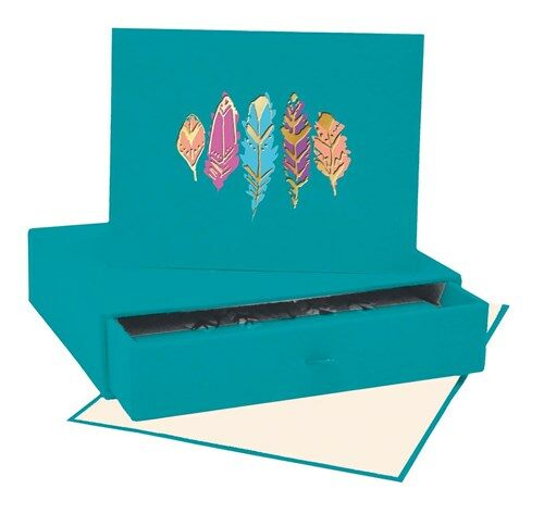 Brilliant Feathers Artisan Note Cards (Other)