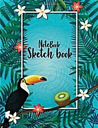 Notebook Sketchbook: Summer Aloha Cover: Notebook Sketchbook, Paper Book for Sketching, Drawing, Journaling & Doodling (Sketchbooks), Perfe (Paperback)