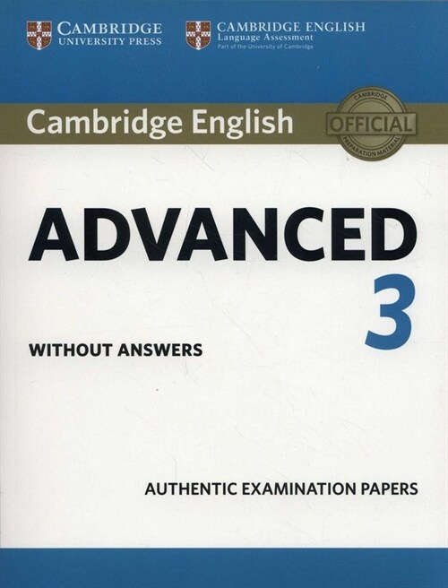 Cambridge English Advanced 3 Students Book without Answers (Paperback)