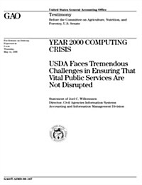 T-Aimd-98-167 Year 2000 Computing Crisis: USDA Faces Tremendous Challenges in Ensuring That Vital Public Services Are Not Disrupted (Paperback)