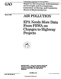 Air Pollution: EPA Needs More Data from Fhwa on Changes to Highway Projects (Paperback)