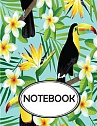 Notebook: Dot-Grid, Graph, Lined, Blank Paper: Cute Birds: notebook journal, notebook marble, notebook paper, diary, 8.5 x 11, (Paperback)