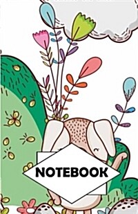 Notebook: Dot-Grid, Graph, Lined, Blank Paper: Animal cartoons: Small Pocket diary 110 pages, 5.5 x 8.5 (Paperback)