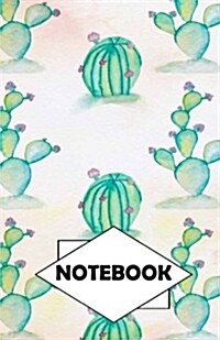 Notebook: Dot-Grid, Graph, Lined, Blank Paper: Cactus 2: Small Pocket diary 110 pages, 5.5 x 8.5 (Paperback)