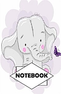 Notebook: Dot-Grid, Graph, Lined, Blank Paper: Elephant: Small Pocket diary 110 pages, 5.5 x 8.5 (Paperback)