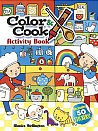 Color & Cook Activity Book (Paperback, Green)