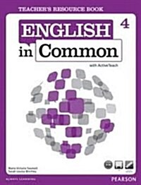[중고] English in Common 4: Teacher‘s Resource Book (Paperback + ActiveTeach DVD)