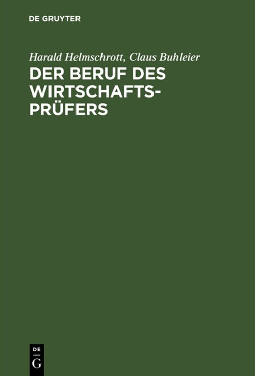 Der Beruf Des Wirtschaftspr?ers (Hardcover)