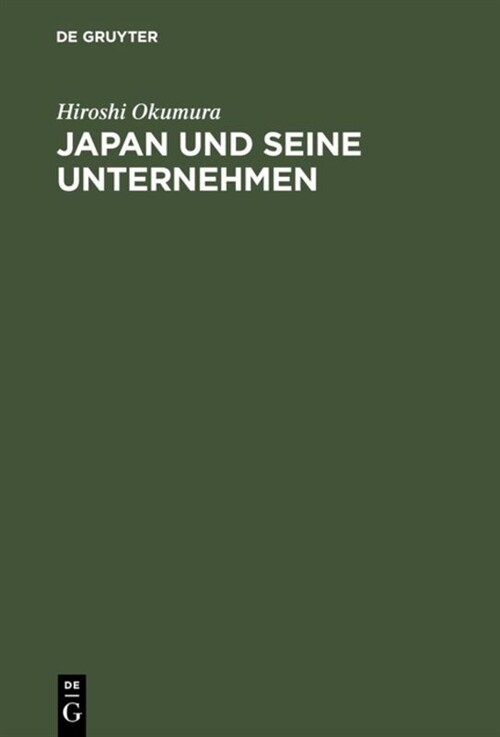 Japan Und Seine Unternehmen (Hardcover)