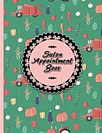 Salon Appointment Book: 4 Columns Appointment Organizer Planner, Cute Appointment Book, Timed Appointment Book, Cute Farm Animals Cover (Paperback)