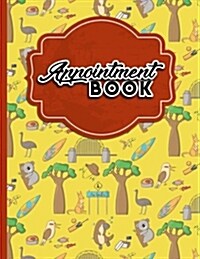 Appointment Book: 4 Columns Appointment Log, Appointment Scheduling Template, Hourly Appointment Book, Cute Australia Cover (Paperback)