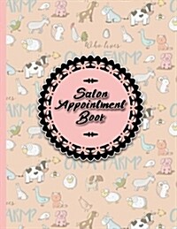 Salon Appointment Book: 7 Columns Appointment Notebook, Best Appointment Scheduler, My Appointment Book, Cute Farm Animals Cover (Paperback)