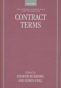 Contract Terms (Hardcover)