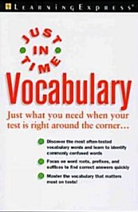 Just in Time Vocabulary (Paperback)