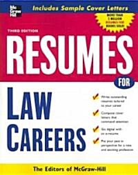 Resumes for Law Careers (Paperback, 3)