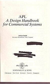 A. P. L. : A Design Handbook for Commercial Systems (Hardcover)