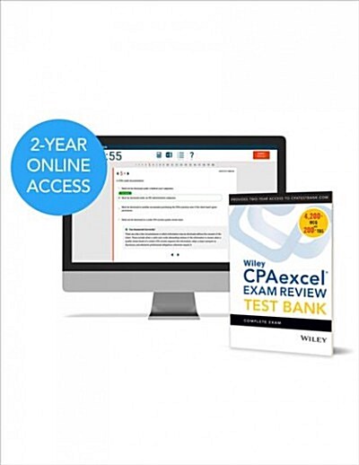 Wiley Cpaexcel Exam Review 2019 Test Bank: Complete Exam (2-Year Access) (Paperback)