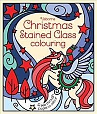 Christmas Stained Glass Colouring (Paperback)