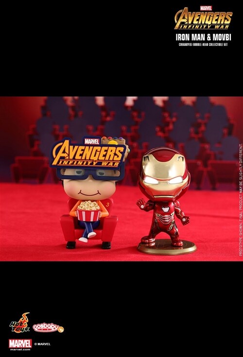 [Hot Toys] 코스베이비 모비+아이언맨 콜렉터블 세트 COSB470 - Avengers: Infinity War Movbi with Iron Man Cosbaby (S) Bobble-Head Collectible Set