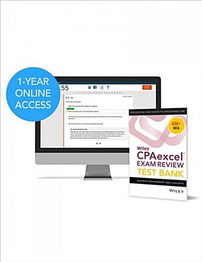 Wiley Cpaexcel Exam Review 2019 Test Bank: Business Environment and Concepts (1-Year Access) (Paperback)