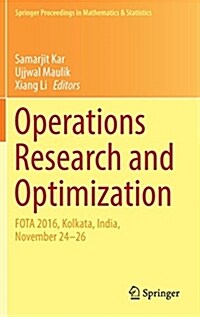 Operations Research and Optimization: Fota 2016, Kolkata, India, November 24-26 (Hardcover, 2018)