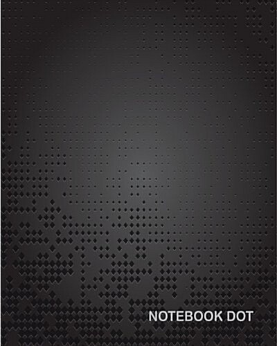 Notebook dot: Metal background: Notebook Journal Diary, 120 pages, 8 x 10 (Paperback)