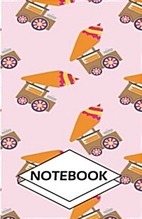 Notebook: Ice cream 9: Small Pocket Diary, Lined pages (Composition Book Journal) (5.5 x 8.5) (Paperback)