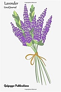 Lavender Lined Journal: Medium Lined Journaling Notebook, Lavender Simple Lavender Bouquet Jb6 Cover, 6x9, 134 Pages (Paperback)